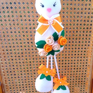 Húsvéti nyuszis ajtódísz, Otthon & Életmód, Dekoráció, Ajtó- és ablak dekoráció, Ablakdísz, , MESKA