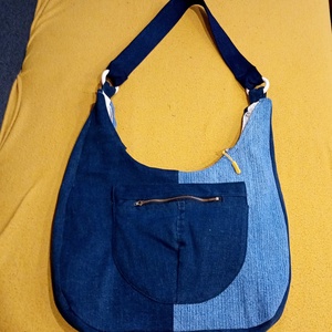 Nagy méretű farmer válltáska - táska & tok - kézitáska & válltáska - nagy pakolós táska - Meska.hu