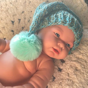 Kötött babaruha szett újszülöttfotózáshoz - baba - mama - babafotózás - szett újszülött fotózásra - Meska.hu