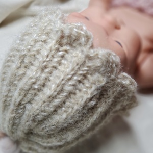 Kötött babasapka újszülöttfotózáshoz - baba - mama - babafotózás - újszülött sapka fotózásra - Meska.hu