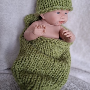 Kötött szett babafotózáshoz, Baba - mama, Babafotózás, Szett újszülött fotózásra, , MESKA