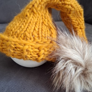 Kötött babasapka újszülöttfotózáshoz - baba - mama - babafotózás - újszülött sapka fotózásra - Meska.hu