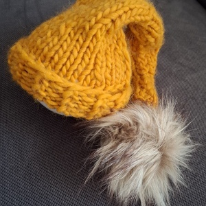 Kötött babasapka újszülöttfotózáshoz, Baba - mama, Babafotózás, Újszülött sapka fotózásra, Kötés, MESKA