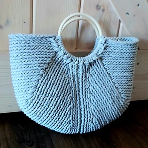 Horgolt kosártáska - táska & tok - kosár - Meska.hu