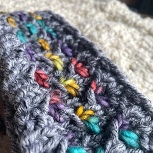 Kötött fejpánt, fülvédő - Meska.hu