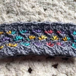 Kötött fejpánt, fülvédő - ruha & divat - sál, sapka, kendő - fejpánt - Meska.hu