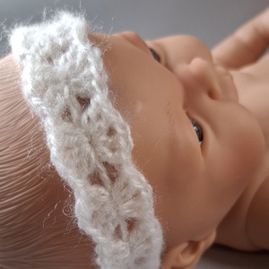 Horgolt fejpánt babafotózáshoz, Baba - mama, Babafotózás, Babafotózási kellékek, Horgolás, MESKA