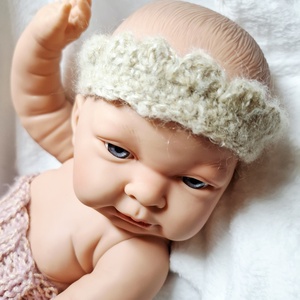 Horgolt fejpánt babafotózáshoz - baba - mama - babafotózás - babafotózási kellékek - Meska.hu