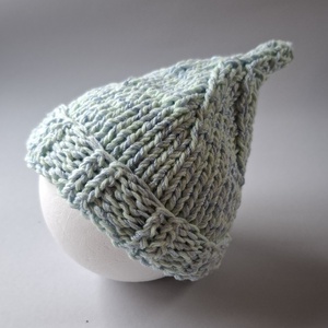 Kötött babasapka újszülöttfotózáshoz - baba - mama - babafotózás - újszülött sapka fotózásra - Meska.hu