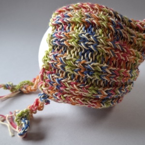 Kötött babasapka újszülöttfotózáshoz - baba - mama - babafotózás - újszülött sapka fotózásra - Meska.hu