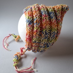 Kötött babasapka újszülöttfotózáshoz - baba - mama - babafotózás - újszülött sapka fotózásra - Meska.hu