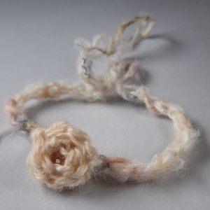 Horgolt fejpánt újszülöttnek, Baba - mama, Babafotózás, Babafotózási kellékek, Horgolás, MESKA