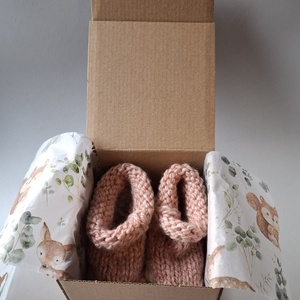 Kötött babacipő - baba - mama - babaruházat - babacipő - Meska.hu