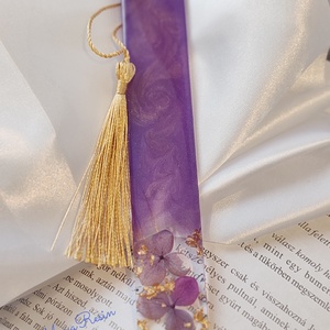 Lila virágos könyvjelző, Könyv & Zene, Könyvjelző, Mindenmás, MESKA