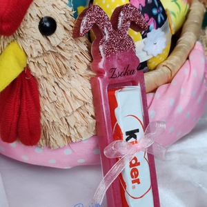 Húsvéti Pénzátadó Nyuszi - ünnepi díszek, dekorációk - húsvéti díszek és dekorációk - húsvéti ajándékátadó - Meska.hu