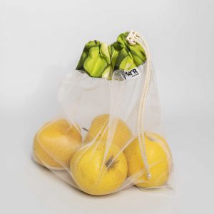 MAYR 5 db-os bevásárló ökozsák  szett almás - táska & tok - bevásárlás & shopper táska - zöldség/gyümölcs zsák - Meska.hu