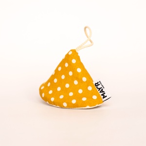 MAY�R Edényfogó �okker sárga pöttyös - Meska.hu