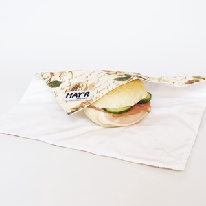 MAY'R Textil zero waste, újraszalvéta, narancsrózsás - Meska.hu