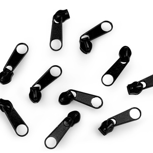 Cipzár húzóka spirálcipzárhoz szélessége 7 mm, fekete - Meska.hu