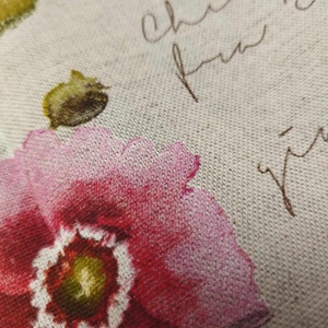 pipacs mintás vastag vászon+ natúr vászon - kellékek & szerszámok - méteráru - vászon - Meska.hu