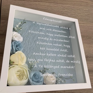 Szülőköszöntő ajándék mely minden alkalomra tökéletes ajándék (sarokvirágos) - esküvő - emlék & ajándék - szülőköszöntő ajándék - Meska.hu