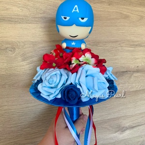 Ballagási örök csokor Amerika Kapitányos - otthon & életmód - dekoráció - virágdekoráció - virágok - virágcsokor - Meska.hu