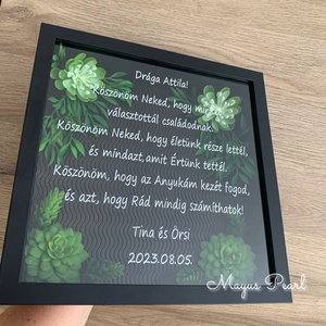 Pozsgás apukás szülőköszöntő - esküvő - emlék & ajándék - szülőköszöntő ajándék - Meska.hu