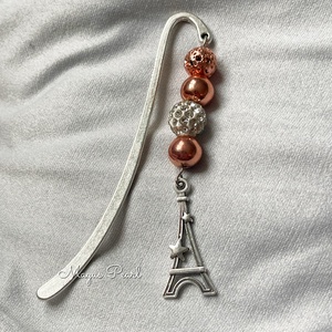 Eiffel tornyos gyöngyös könyvjelző , Könyv & Zene, Könyvjelző, Gyöngyfűzés, gyöngyhímzés, MESKA