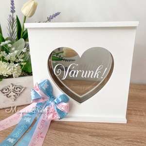 Gender party szett -babaváró bulira - játék & sport - babalátogató ajándékcsomag - Meska.hu