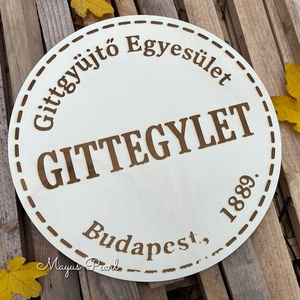 Gittegyletes fali dísz - Meska.hu