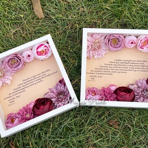 Virágos szülőköszöntő ajándék - esküvő - emlék & ajándék - szülőköszöntő ajándék - Meska.hu