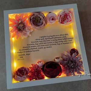 Virágos szülőköszöntő ajándék - esküvő - emlék & ajándék - szülőköszöntő ajándék - Meska.hu