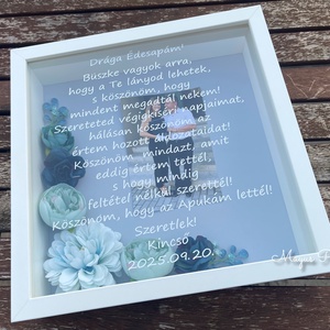 Virágos szülőköszöntő ajándék fotóval, Esküvő, Emlék & Ajándék, Szülőköszöntő ajándék, Mindenmás, MESKA