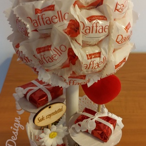 Raffaello fa, csokoládé fa, bon bon fa, anyák napjára, ballagásra, ajándékba  - esküvő - emlék & ajándék - szülőköszöntő ajándék - Meska.hu