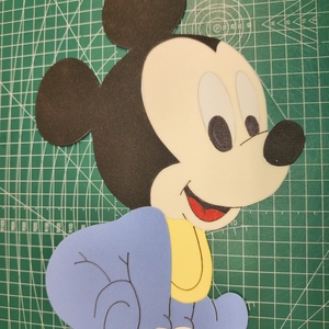 Baby mickey dekorgumi figura , Baba - mama, Babaszoba dekoráció, Gyerekszoba falmatrica, Dekorgumi, Mérete A4-es
Anyaga dekorgumi , MESKA