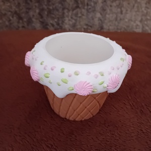 Ostya mintás kaspó  - otthon & életmód - dekoráció - virágdísz és tartó - cserép & kaspó - Meska.hu