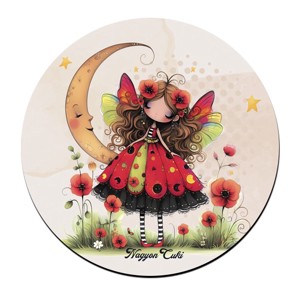 Cuki pipacs tündérlány és a hold bögre alátét, , , MESKA