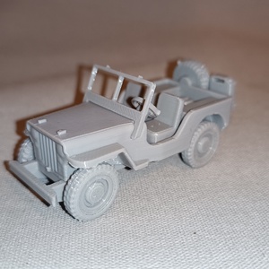 Jeep kisautó makett - 3D nyomtatott KIT kártya, Otthon & Életmód, Dekoráció, Dísztárgy, Mindenmás, MESKA