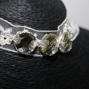 Eredeti Swarovski kristályos csipke,menyasszonyi lánc,ékszer - esküvő - ékszer - nyaklánc - Meska.hu