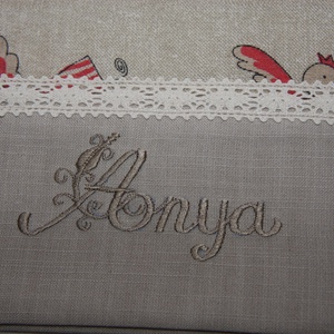 Angyalkás hímzett konyharuha 100% pamut-Anya - otthon & lakás - konyhafelszerelés, tálalás - konyhai textil - konyharuha & törlőkendő - Meska.hu