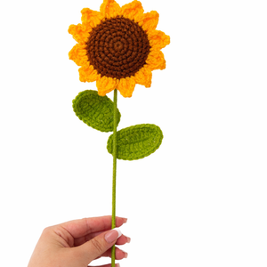 Horgolt napraforgó  - Meska.hu