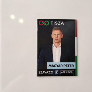 Magyar Péter plakát hűtőmágnes  - Meska.hu