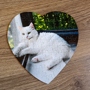 Egyedi fényképes szív puzzle (kirakó) - játék & sport - puzzle - hagyományos puzzle - Meska.hu