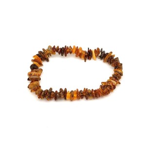Borostyán splitter gumis karkötő B, Ékszer, Karkötő, Ásványkarkötő, , MESKA