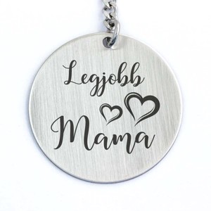 Legjobb Mama acél medálos kulcstartó, Táska & Tok, Kulcstartó & Táskadísz, Kulcstartó, , MESKA