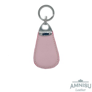 Rózsaszín csepp alakú swarovski köves bőr kulcstartó H4020 - táska & tok - kulcstartó & táskadísz - kulcstartó - Meska.hu