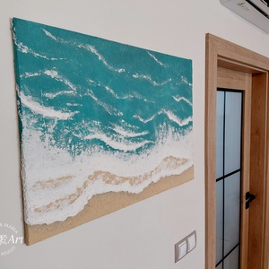 Tenger hangja - művészet - festmény - festmény vegyes technika - Meska.hu