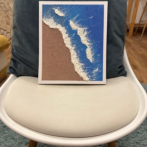 Tenger suttogása, Művészet, Festmény, Festmény vegyes technika, Festészet, MESKA