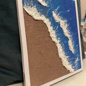 Tenger suttogása - művészet - festmény - festmény vegyes technika - Meska.hu