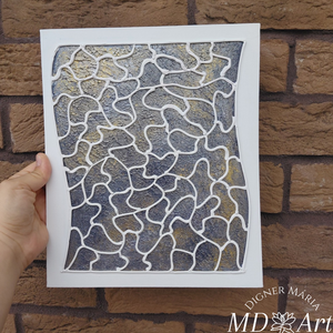 Az életünk útjai-textúrált falikép - Meska.hu